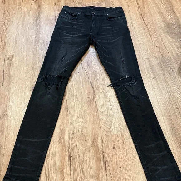 AMIRI MX1 Distressed Jeans - black - ·